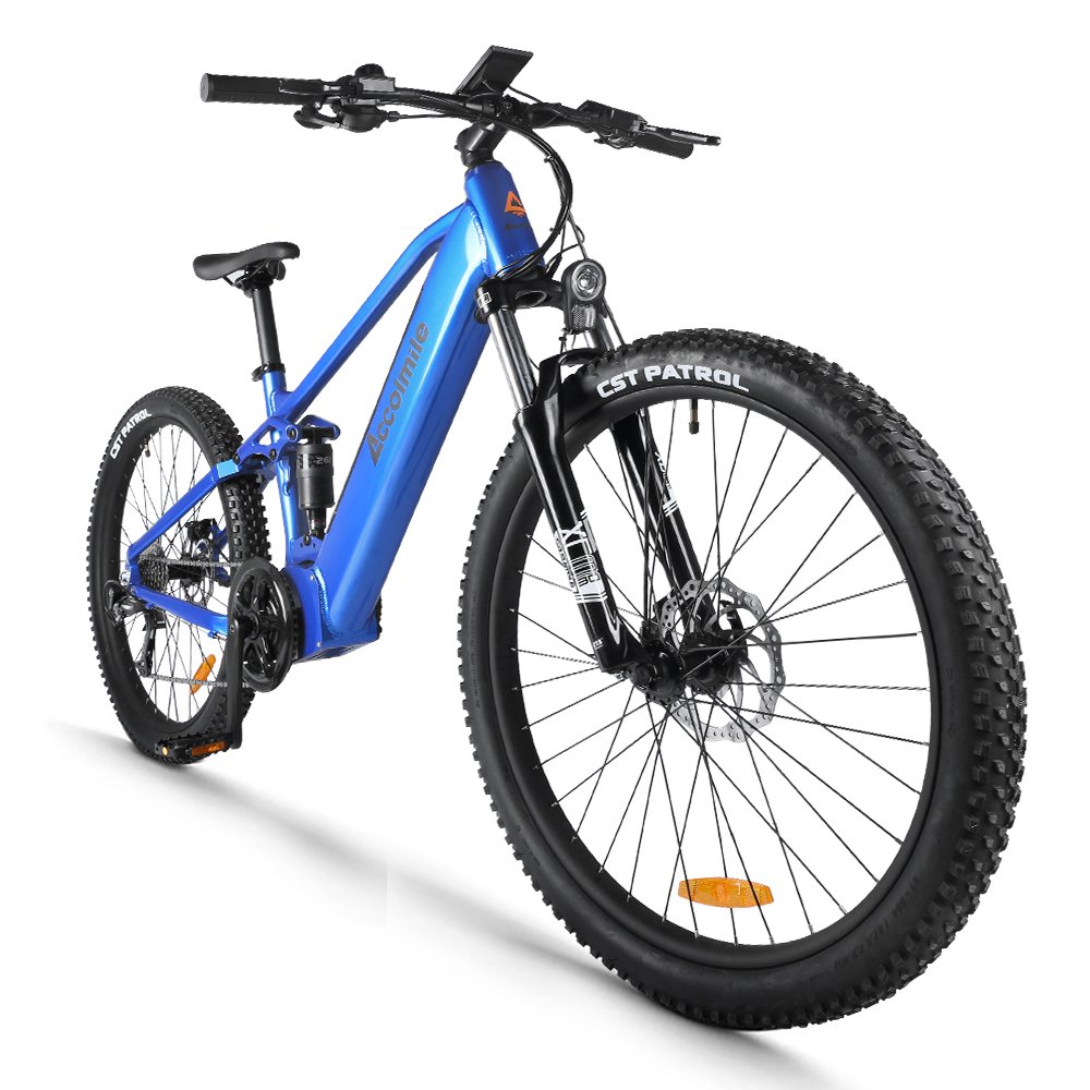 29" electric mountain bike 500w mid drive electric bicycle with 29 er wheel / full suspension mtb e bike 29inch tyre for men