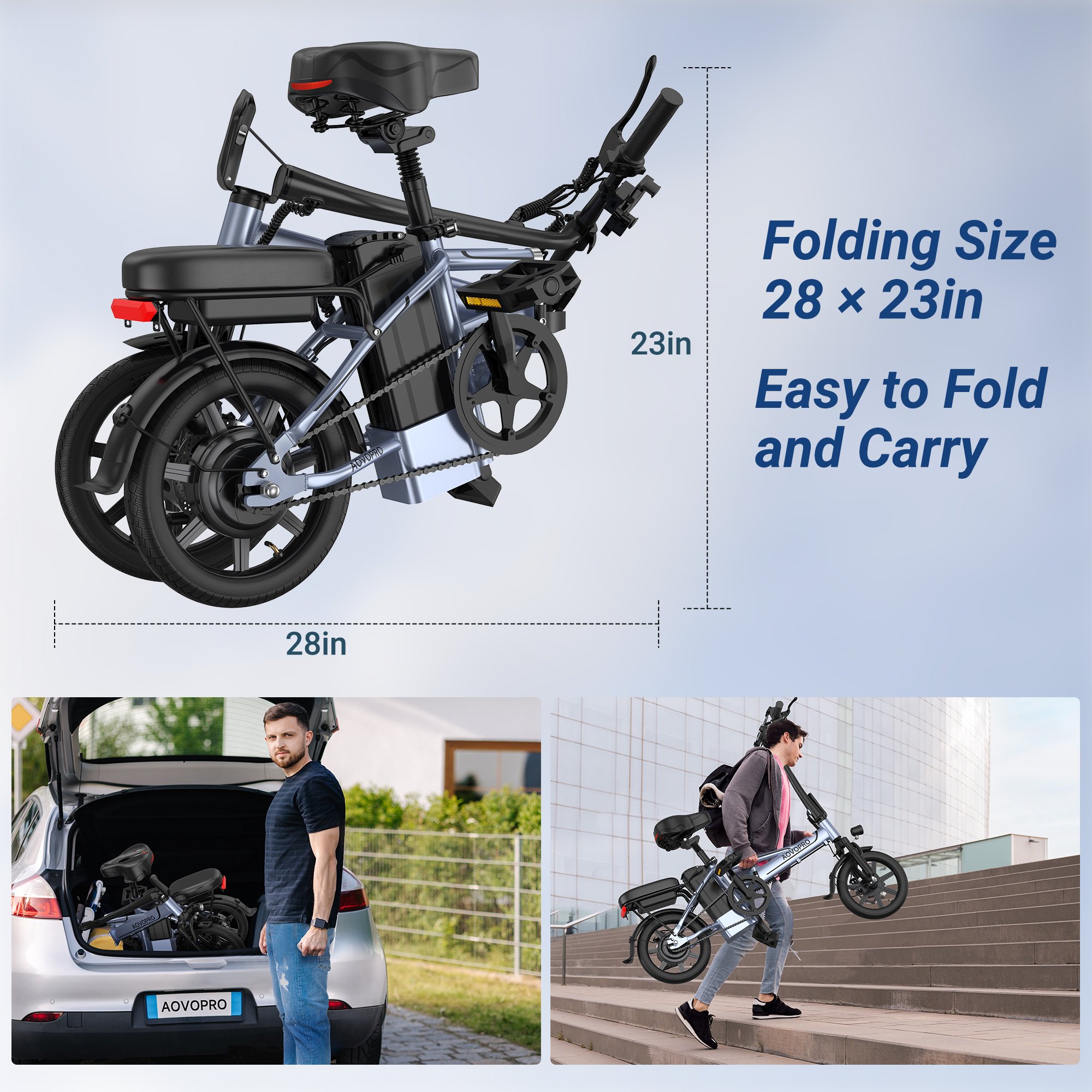 2024 EU USA UK Fast Shipping Factory Electric bike With 450W 500W Motor 10.5.22.5ah Battery 14 Inch E bike Electric bikes