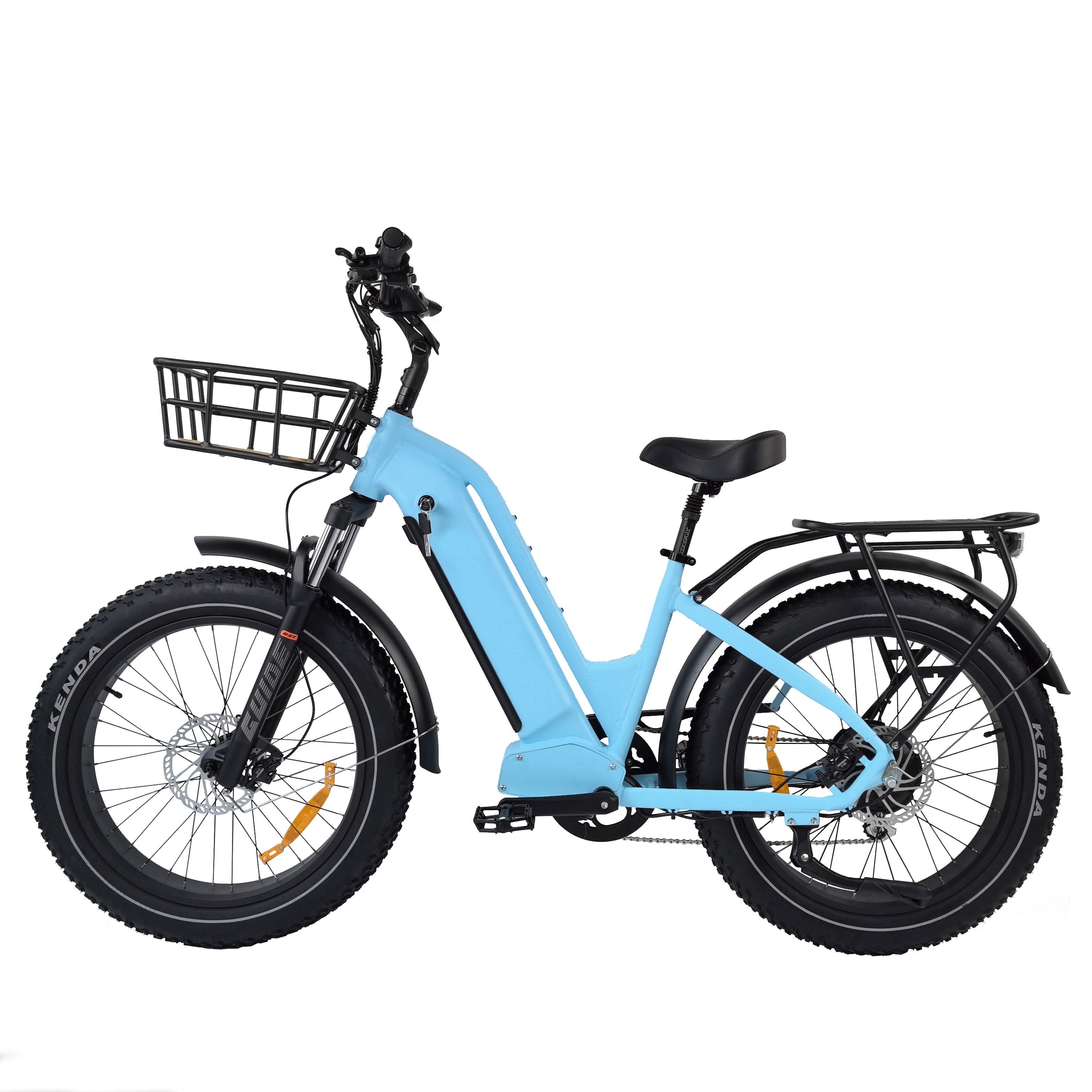 QUEENE 24/26 inch fat tire electric bike rear hub motor 750W city ebike snow/mountain lady electric bike