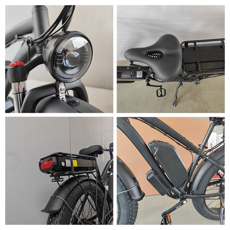 Mountain fat tire Dual Motor 2000w ebike full suspension Electric bike Dual battery Lithium Battery electric bicycle for adults
