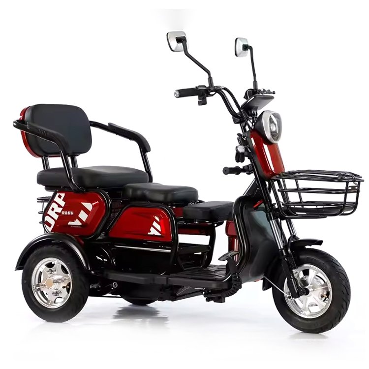 2024 China New Model 48v Electric City Bike Convenient Elderly Passenger & Cargo Transport Lithium Battery Electric Tricycle