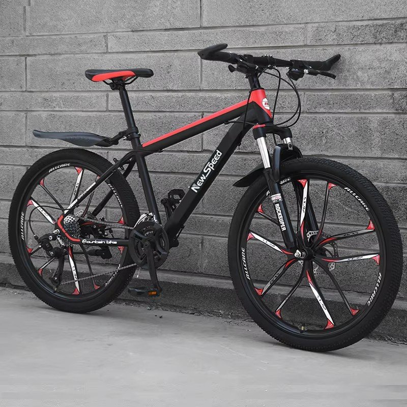 26-Inch MTB Mountain Bikes with 21-Speed 24-Wheel Bicycle Cheap Workshop Aluminum Alloy Fork Disc Brake System for Cycling
