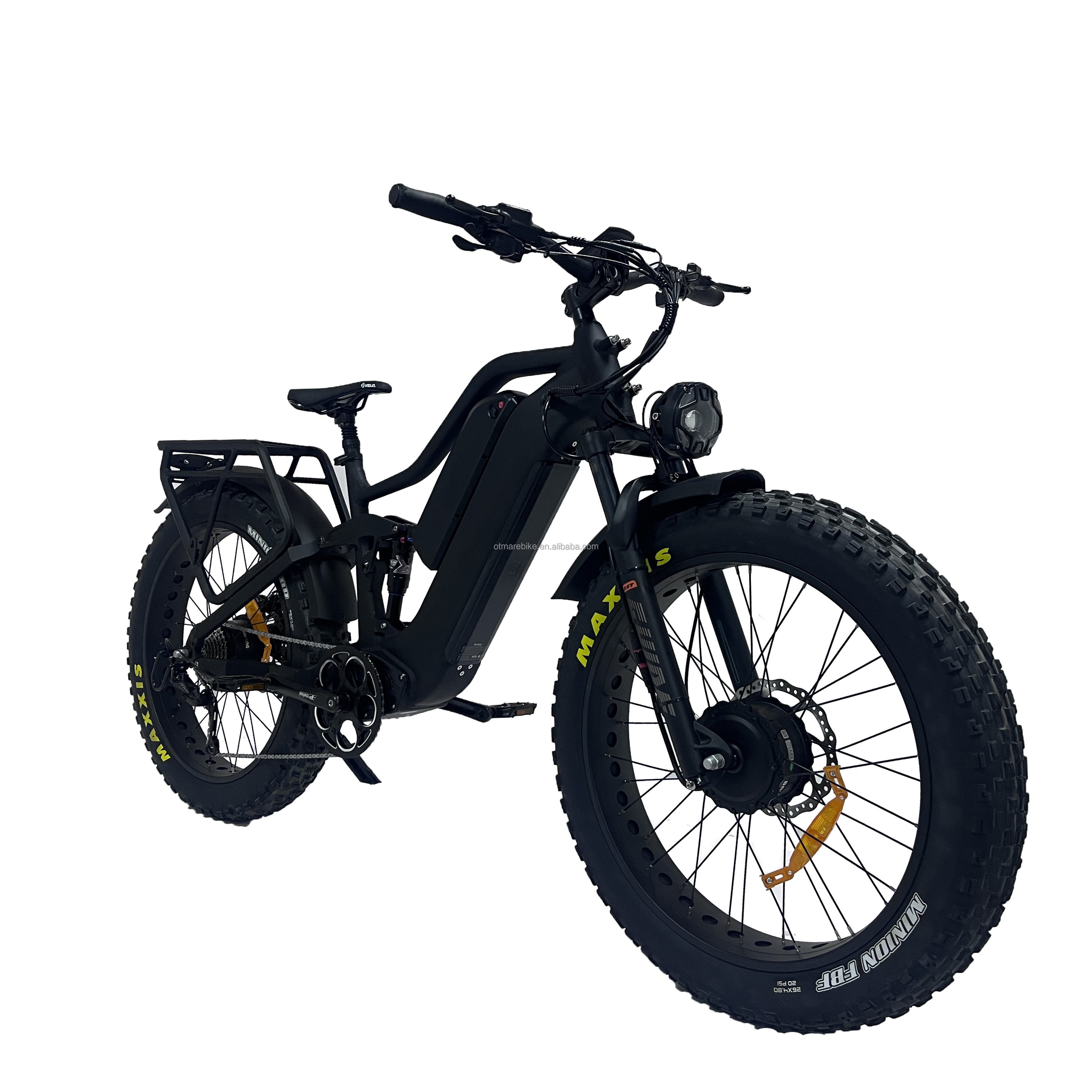 Off Road electric mountain bike Full Suspension dual motor 26inch new arrival 1000w Adult 2 battery Electric Fat Bike fast speed