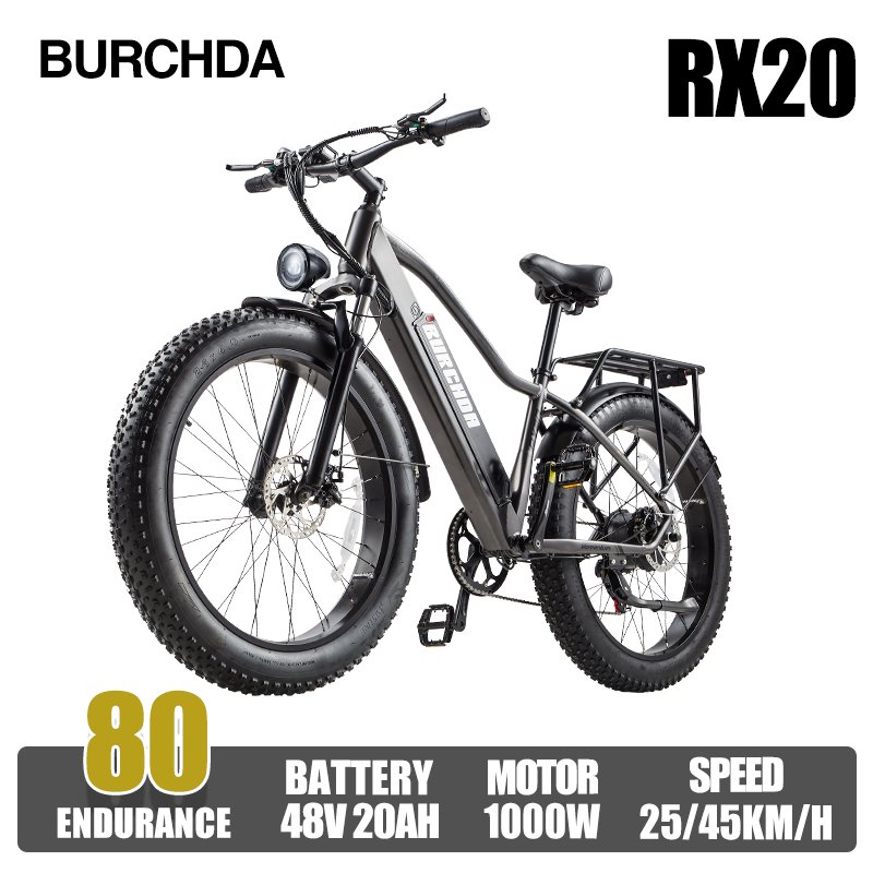 EU warehouse big wheel fat 26 inch 1000W 48V 20Ah seat height adjustable bicycle adult ebike electric bike electric city bike