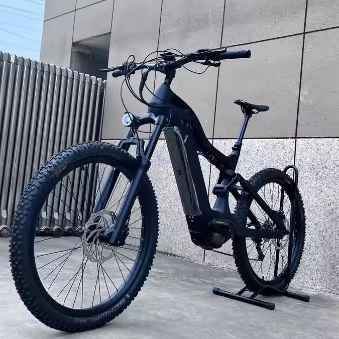 Joyebikes carbon fiber E bikes for Adults 1000W Full Suspension Ebike Mountain E Bike