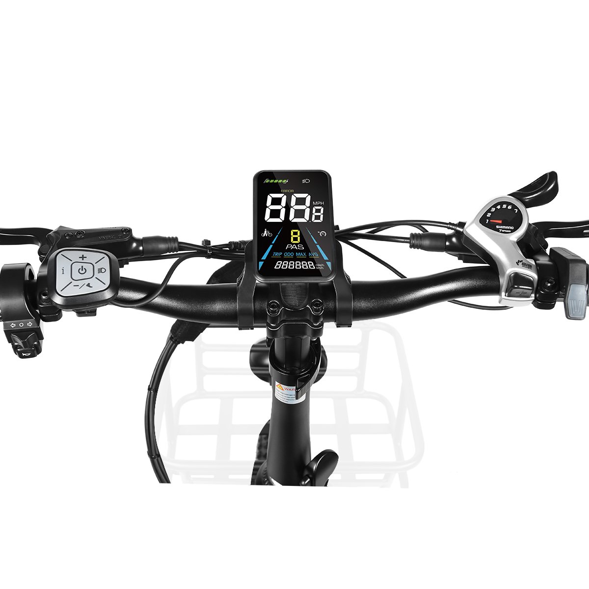 Samebike XWLX09-2 Hybrid Electric Mountain Bike Comfortable Folding Fat Tires 500W Motor Power 48V Frame Battery Steel Material