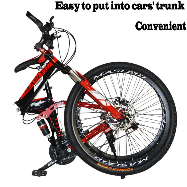 Folding bike 26 inch adult mountain bike high carbon steel cheap price but high quality