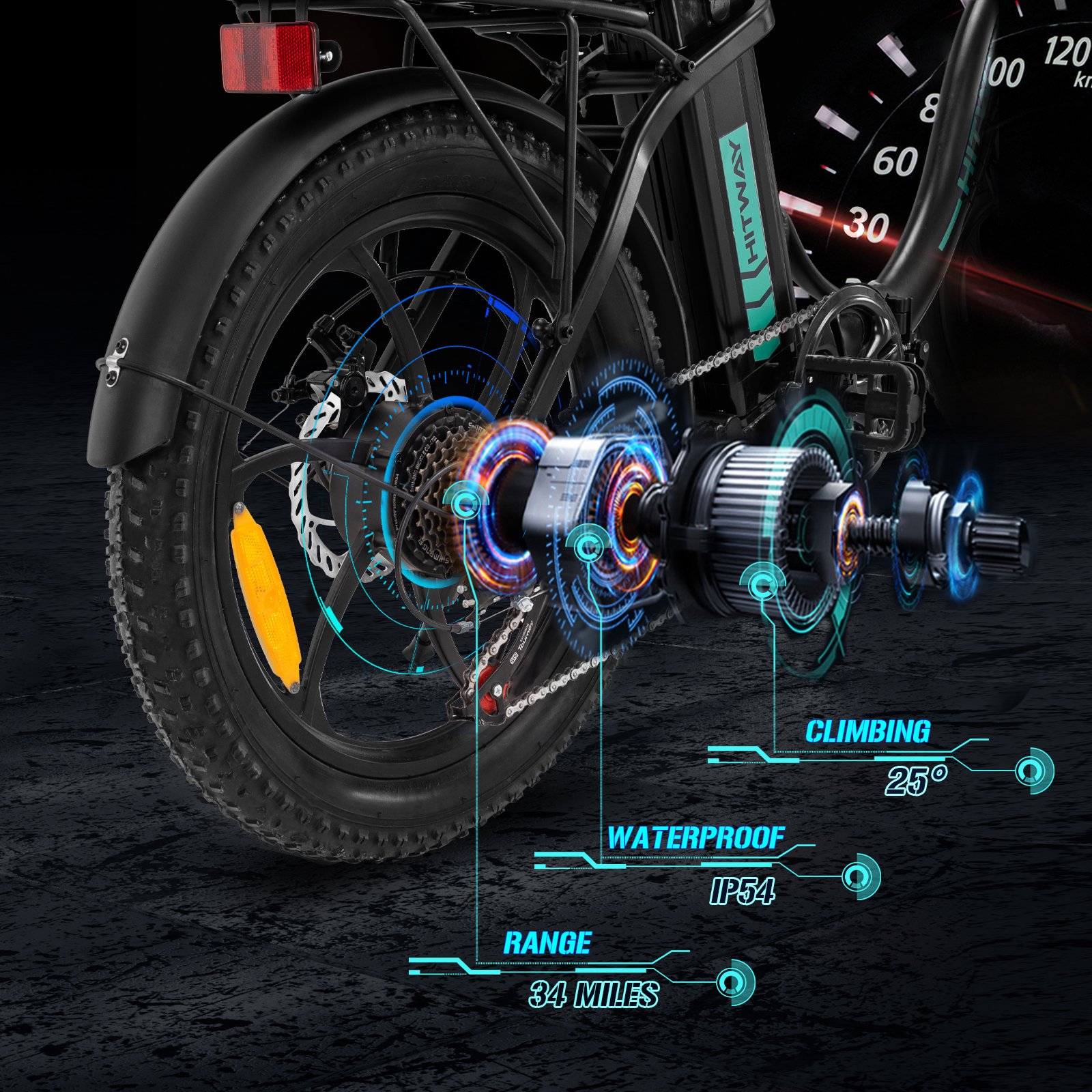 2024 New Popularity Hot Sale Products 48V 350W Lithium Battery Bicycle City Electric Bike 20inch Fat Tire Electric Bike