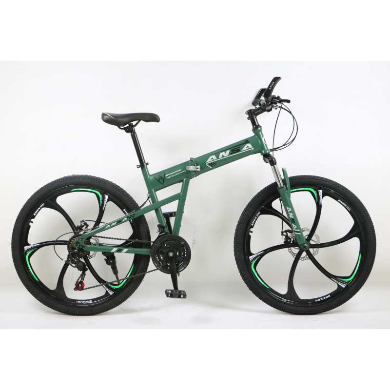 26 29inch mountain bicycle 21speed folding Magnesium alloy integrated wheel 6spokes mountain bike