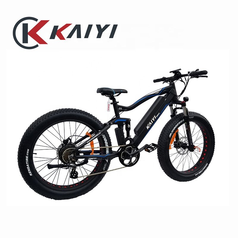 KAIYI Electric Bicycle 48V Ebike Lithium Battery Frame Fast Speed Mountain Bicycle 26inch Electric Bike Aluminum Alloy 50km 15AH