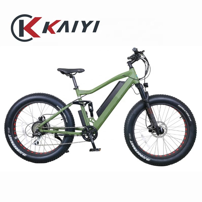 KAIYI Electric Bicycle 48V Ebike Lithium Battery Frame Fast Speed Mountain Bicycle 26inch Electric Bike Aluminum Alloy 50km 15AH