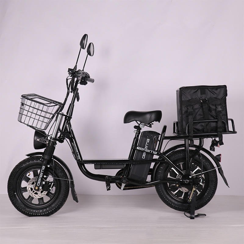 Factory Wholesale Electric Bicycle 350W 48V Adult Electric City Bike Lead-acid Battery Two-wheeled Electric Scooter Steel 60V
