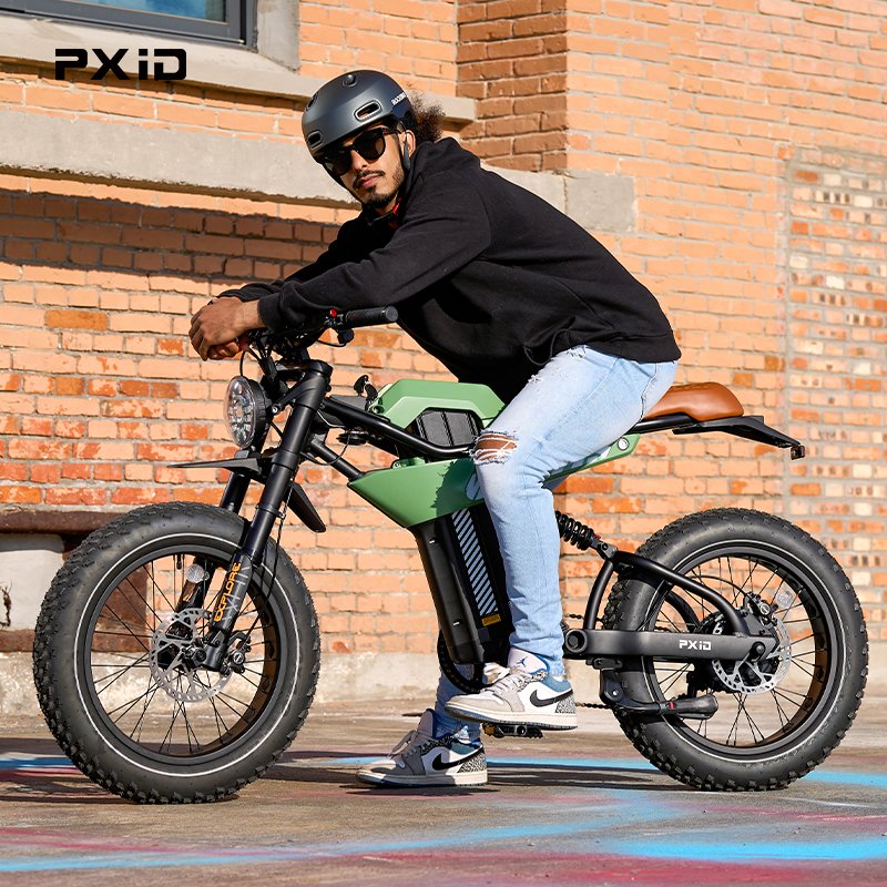 PXID MANTIS P6 20 inch fat tyres ebike 750w 48v electric city bike for adult