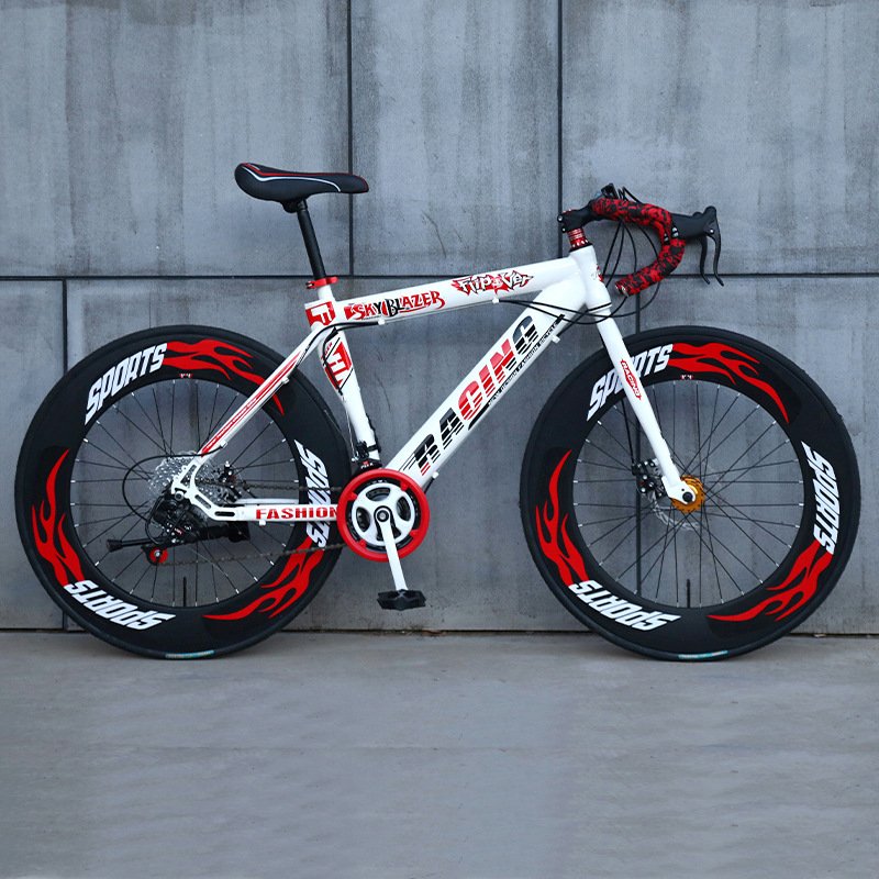 China factory new bicycle 700*23C 25C tire steel road bike disc brake with 24 speed