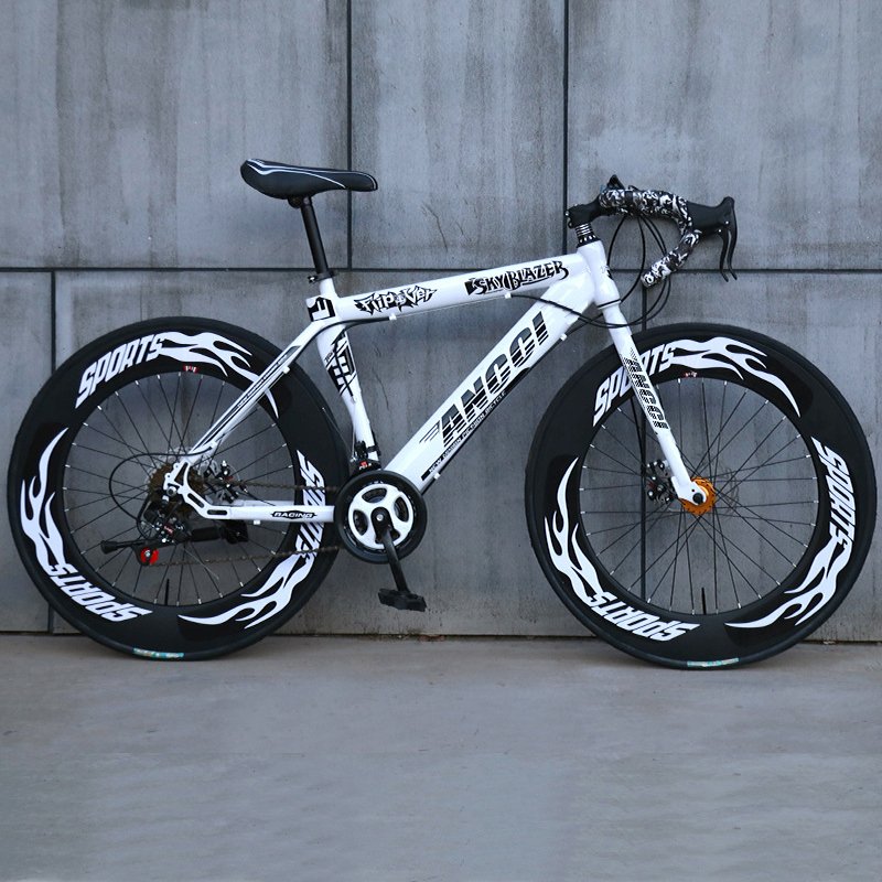 China factory new bicycle 700*23C 25C tire steel road bike disc brake with 24 speed