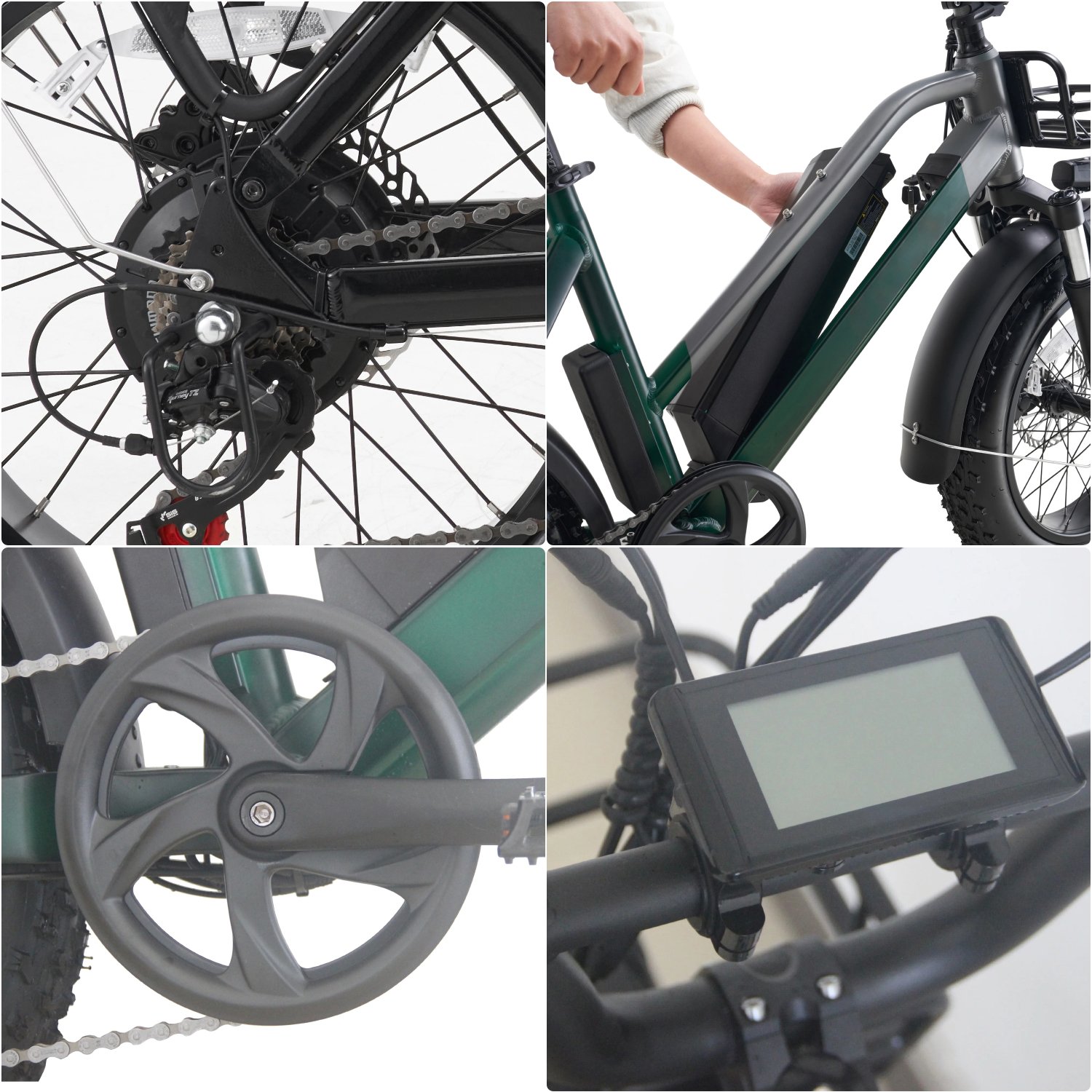 Wholesale Folding 1000W Double Hydraulic Brake E Bike Full Suspension Fatbike Dirt Mountain Fat Tire Bicycle Electric Bike