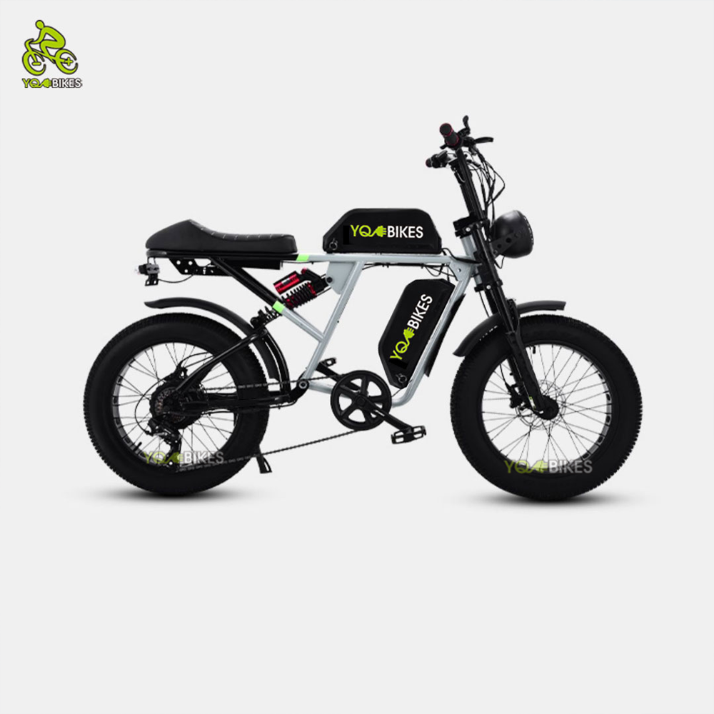 YQEBIKES EU UK US Warehouse Double Battery Electric Dirt Bike Bicycle 73 Adult Fat Tire City Bike Mountain Road Ebike 750W 1000w