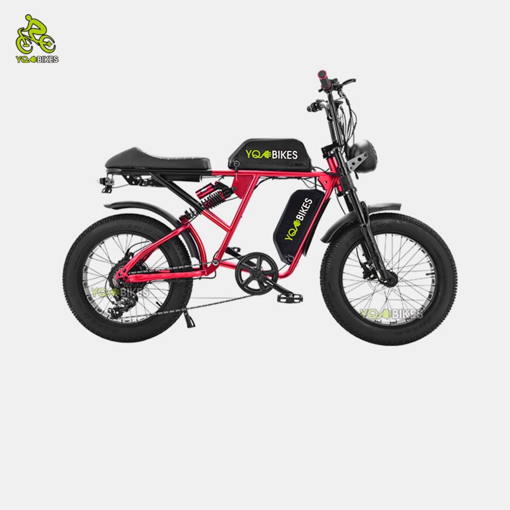 YQEBIKES EU UK US Warehouse Double Battery Electric Dirt Bike Bicycle 73 Adult Fat Tire City Bike Mountain Road Ebike 750W 1000w