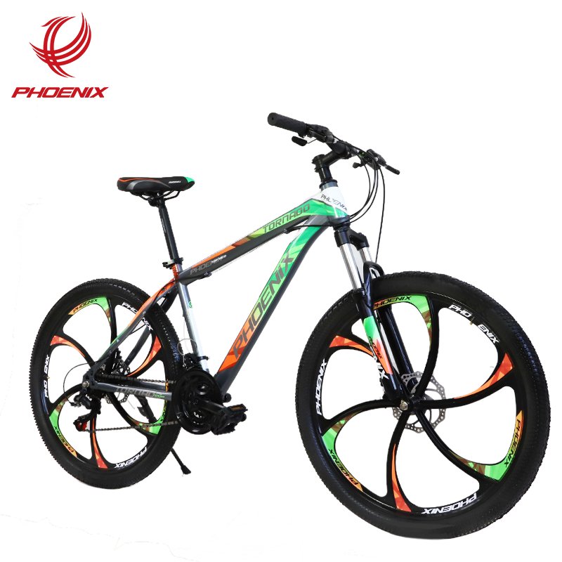 Phoenix 26 ''21 Speed Aluminum Alloy Mountain Bike Dual Disc Brake Fashionable Mountain Bike