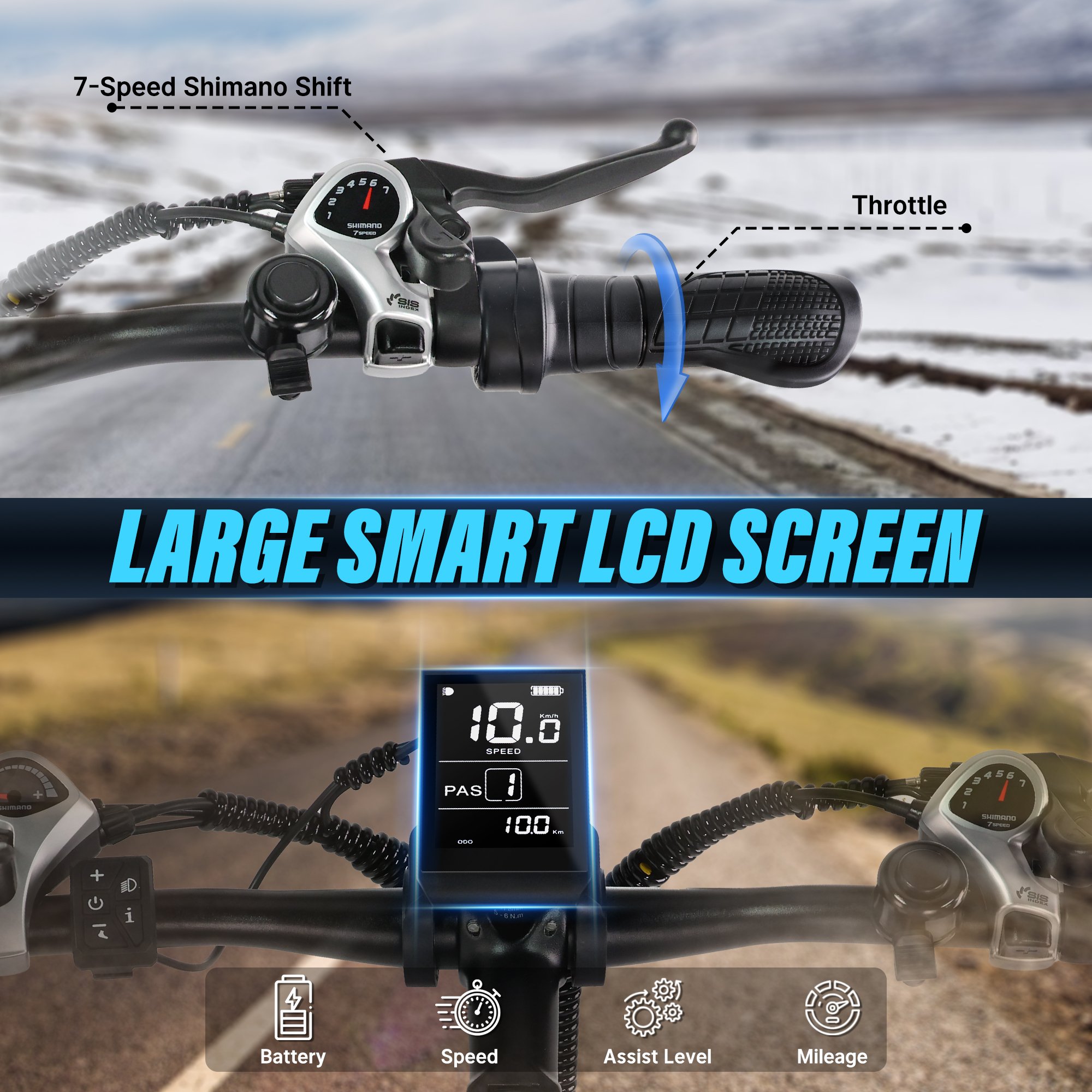 EU US Stock Foldable Mountain Ebike 26" 48V 500W 750W Integrated Lithium Battery Lightweight Aluminum Electric City Adults Bike