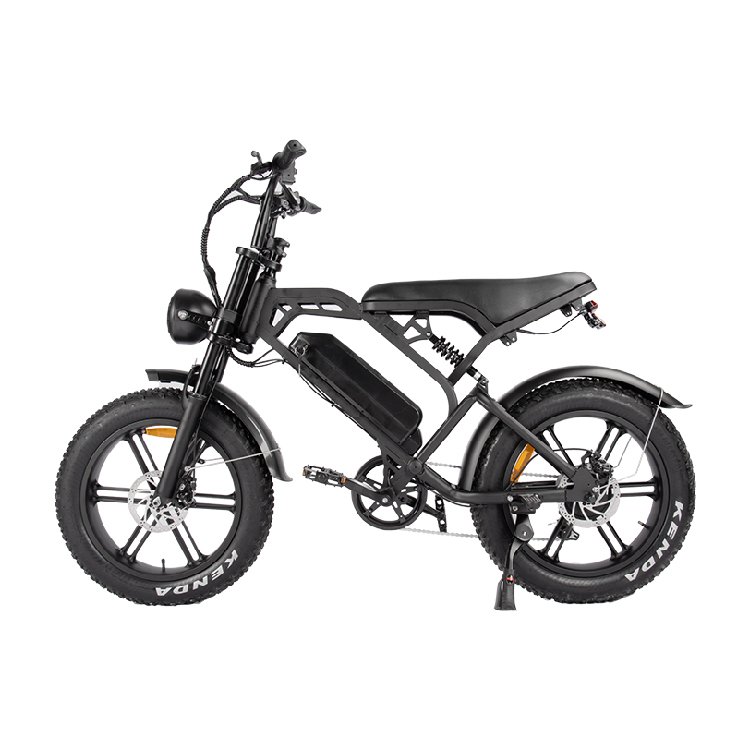 USA EU Stock Original V20 Fat Bike 250W 500W 750W Electric Mountain Bike Adults' Fat Tire Fatbike with 48V 15ah Battery Capacity