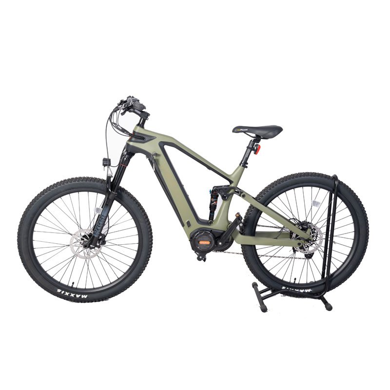 48V 15Ah Battery Electric Bicycle Off-Road Bicycle Bafang Mid Motor Carbon Fiber Frame Mountain Electric Bike MTB