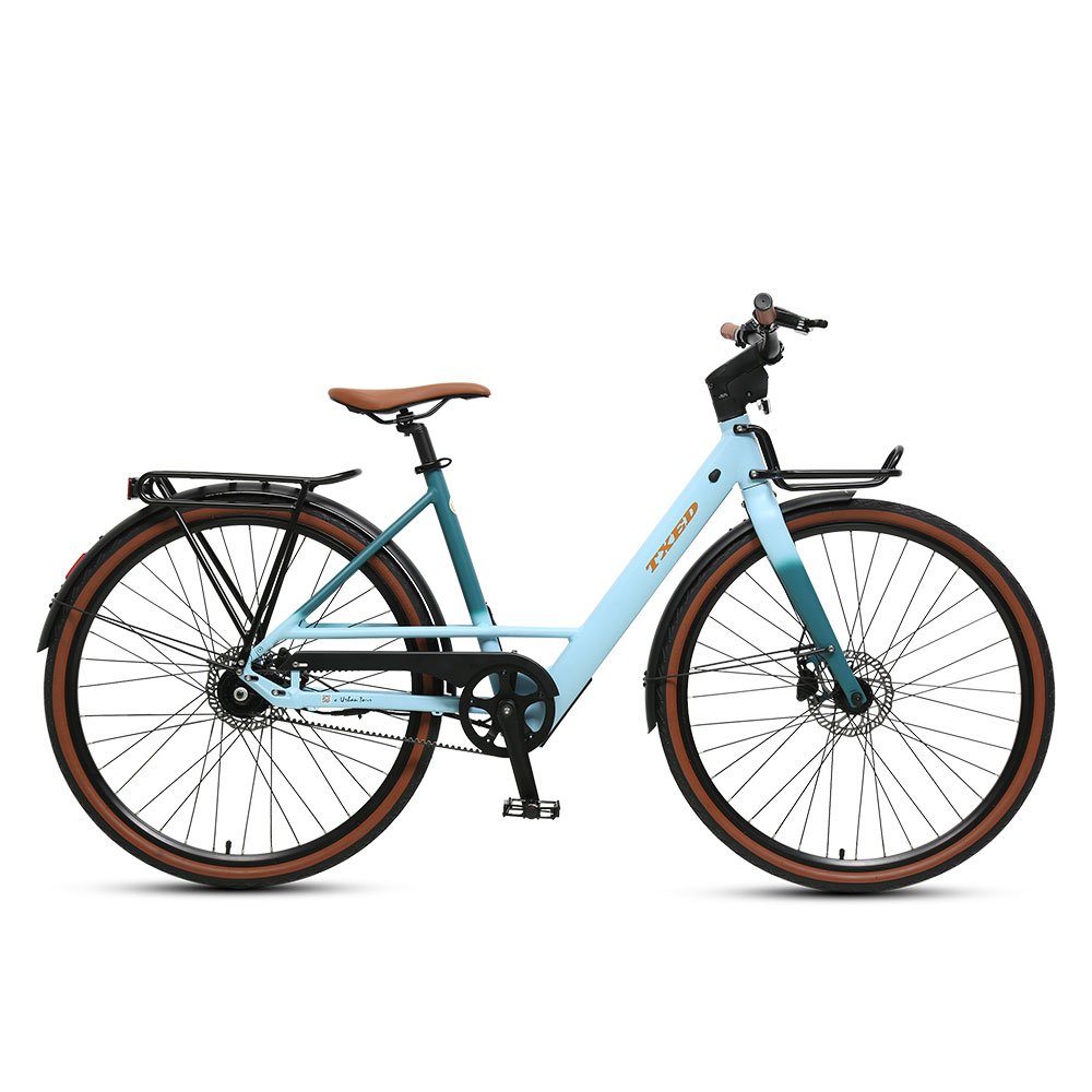 TXED new design 36V 250w ebike 10.4AH lithium battery Single speed Electric leisure city bike