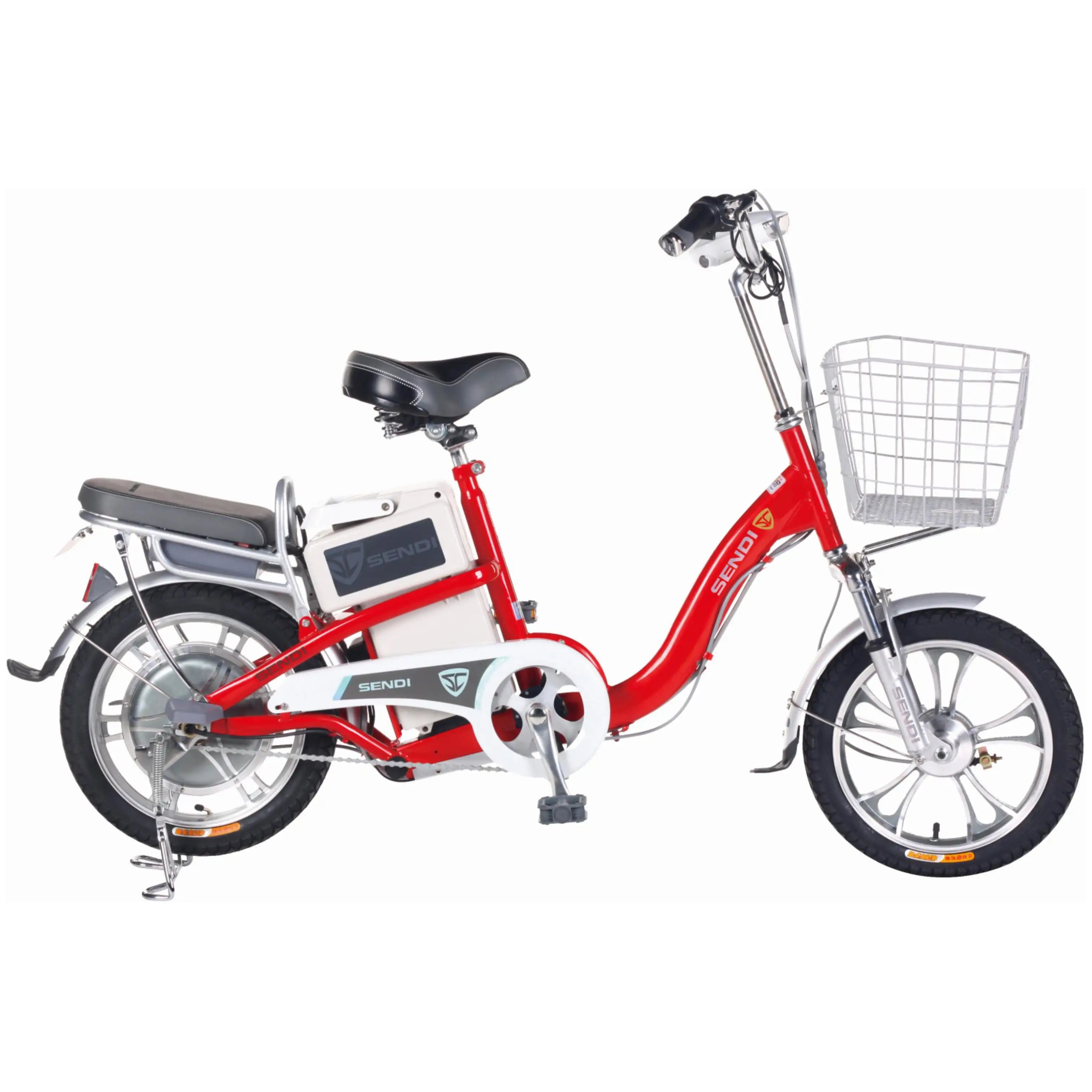 14inch fashion double electric bicycle factory direct sales electric scooter 48V 350W power electric city bike