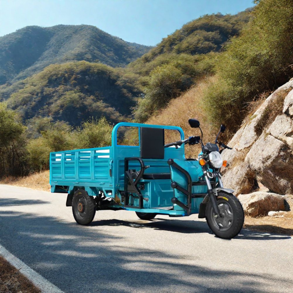2024 Custom Logo Heavy-Duty Electric Cargo Tricycle for Adults 60v Steel Frame with down Tube Battery & Smart Sensor