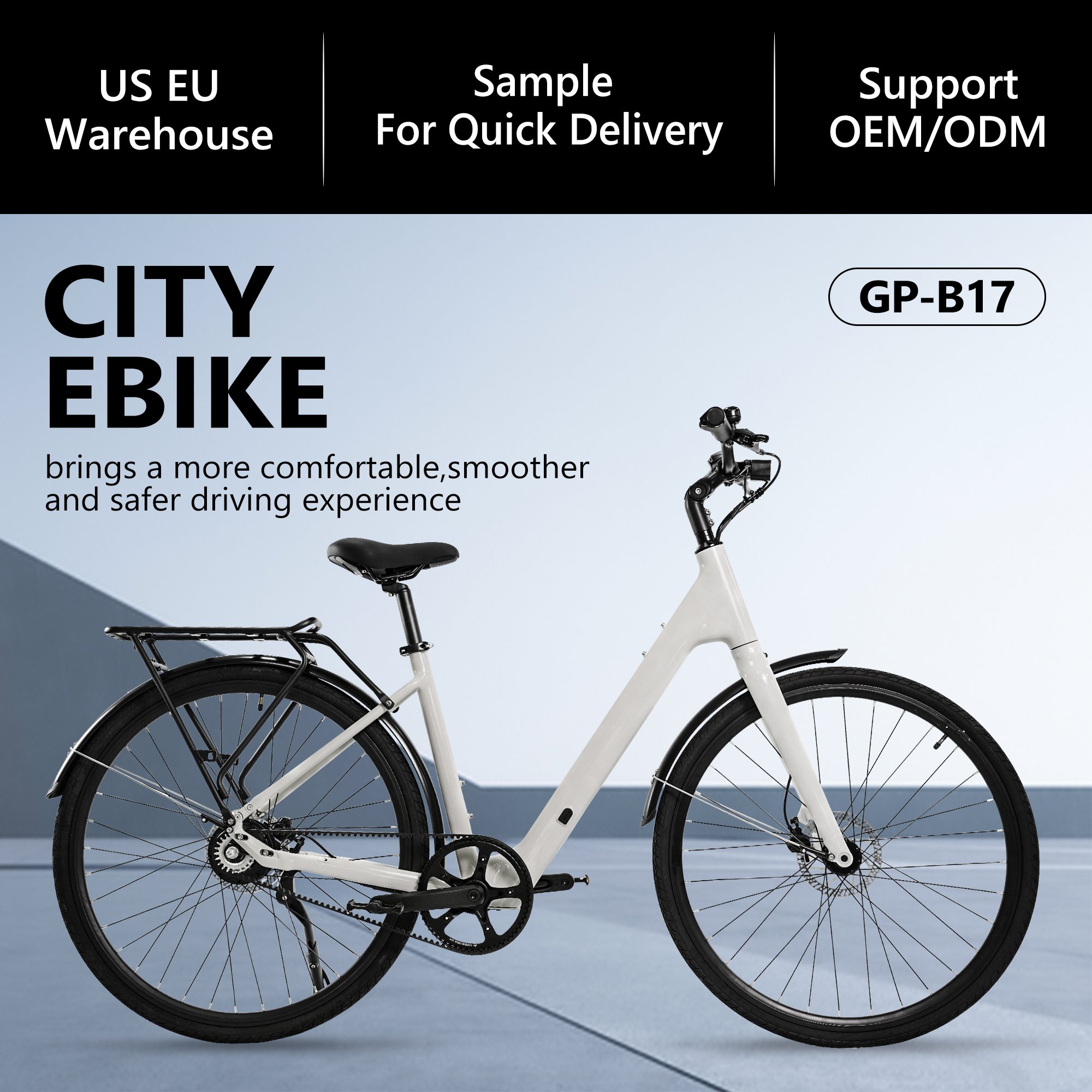 Greenpedel Light Weight Aluminum Alloy Electric city bike Electric single Speed Bicycle 250W Ebike