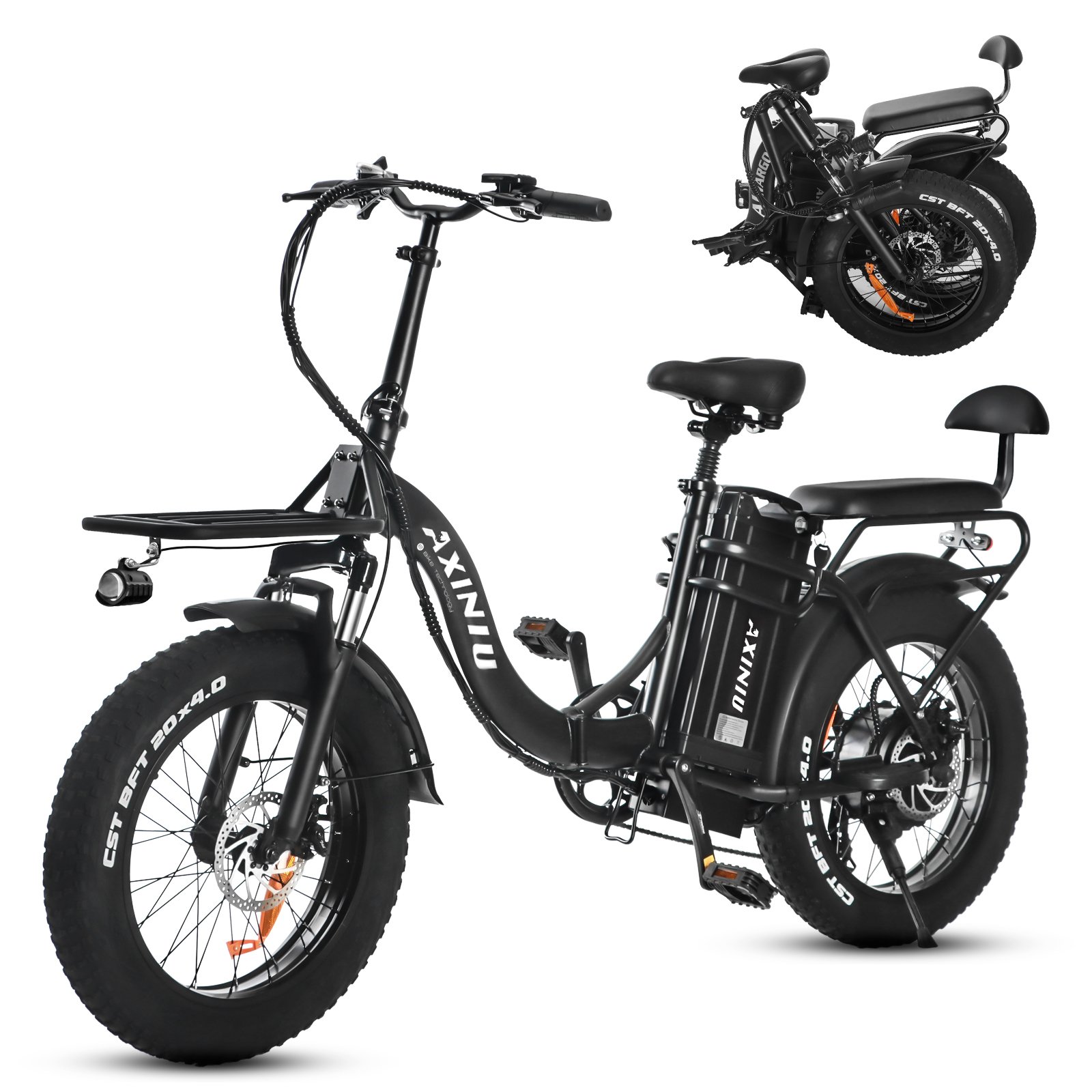 750w 48v 30ah folding electric bike 20x4inch fat snow urban electric city road bicycle ebike