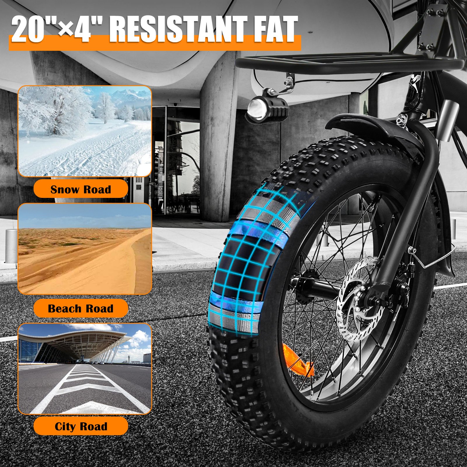 750w 48v 30ah folding electric bike 20x4inch fat snow urban electric city road bicycle ebike