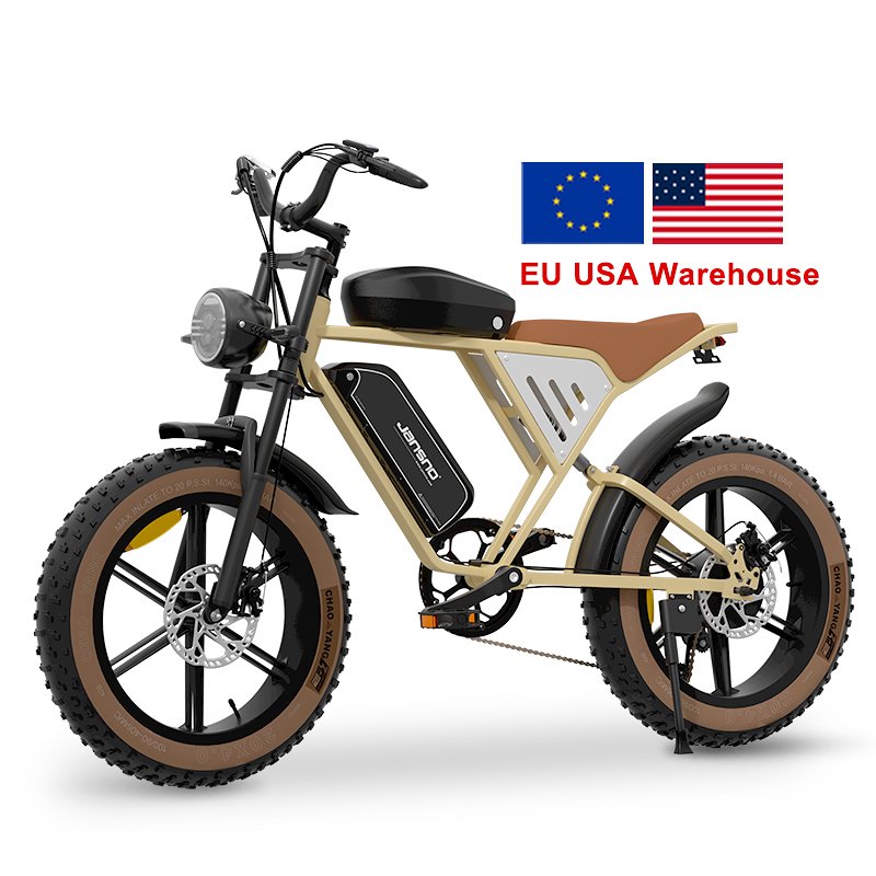 JANSNO X70 Electric Bike Adult 750W 20" Commuting Electric Mountain Bike 30MPH 120 Miles Removable Dual Battery Electric Bicycle