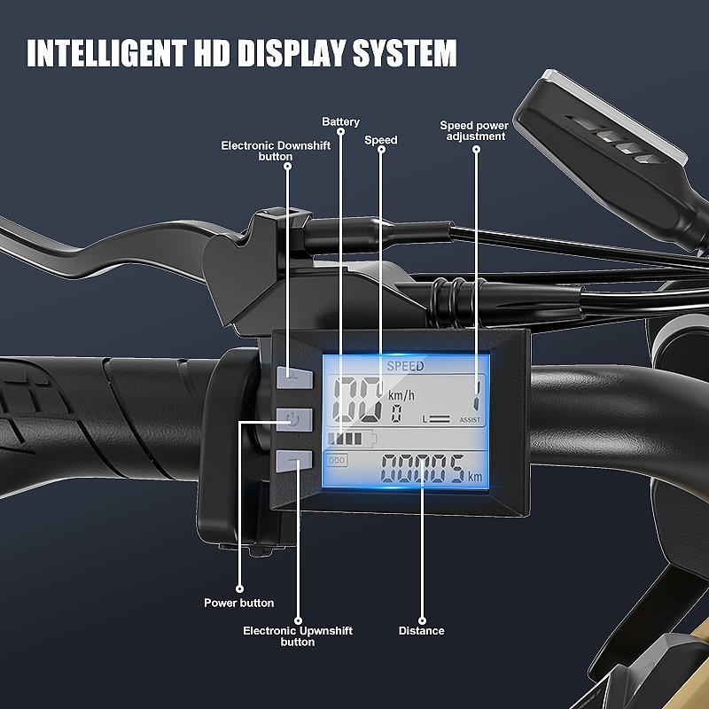 JANSNO X70 Electric Bike Adult 750W 20" Commuting Electric Mountain Bike 30MPH 120 Miles Removable Dual Battery Electric Bicycle