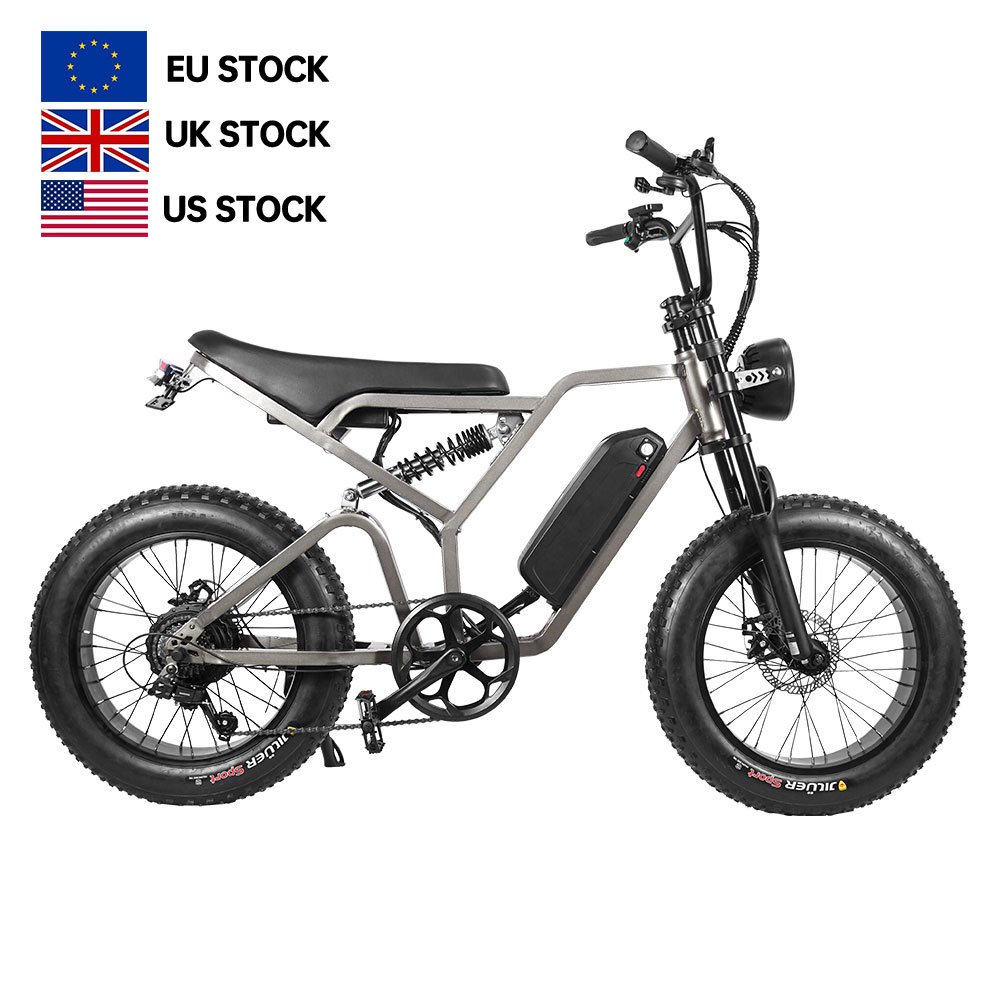 Factory Wholesale Fatbike 250W 500W 750W 1000W Motor Electric Bicycle Ebike 20Inch*4.0 Fat Tire Electric Hybrid Bike for Adults