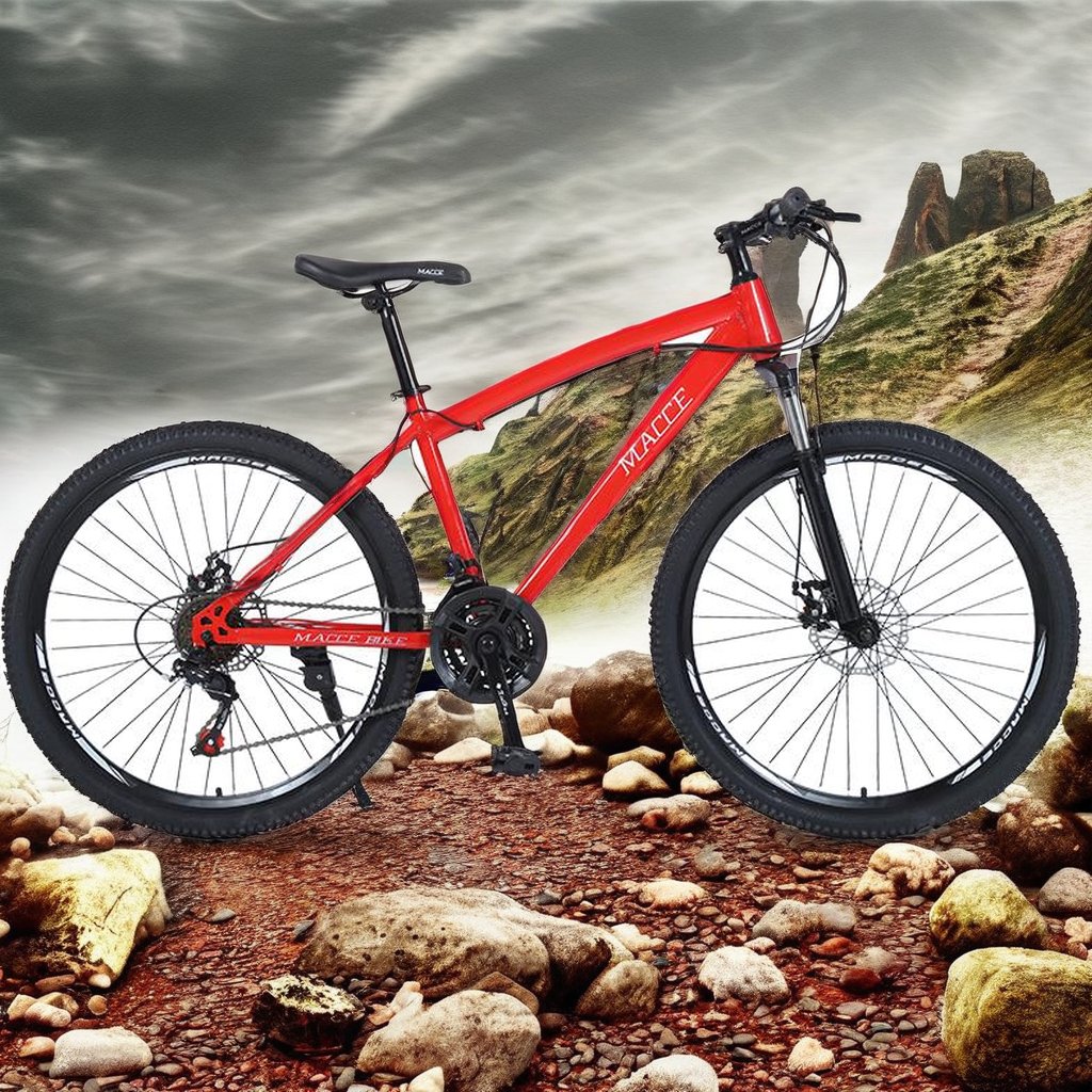 Wholesale 24''/26''21 Speed Mountain Bike Single Speed Folding Bike with Steel Fork Ordinary Pedal Double V Brake for adult