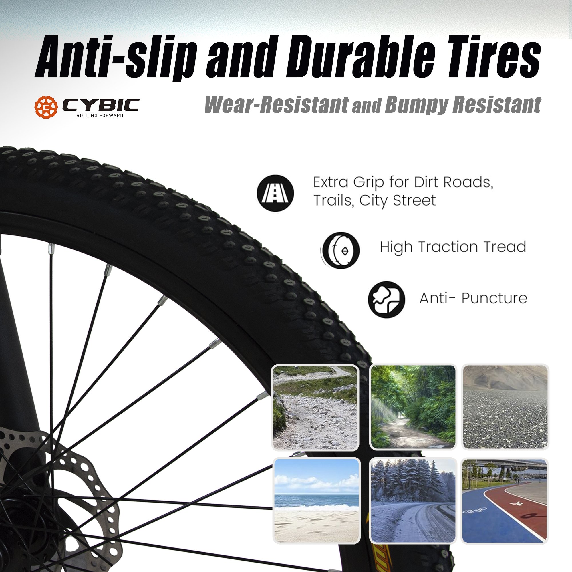 26in 21-Speed Disc Front Suspension Mountain Bike Youth/Adult Men Women City Snow Bicycle