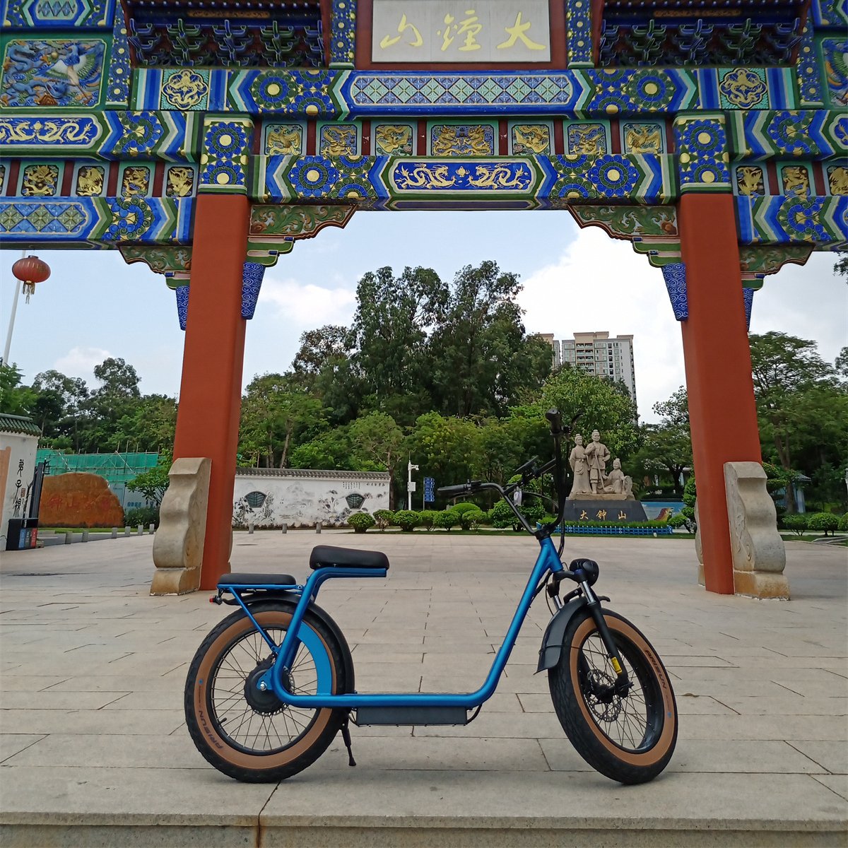 Ready for Shipment 20 4 0 Fat Tire Electric Mountain Bike Warehouse Stock 1000W Electric Bike with blue color