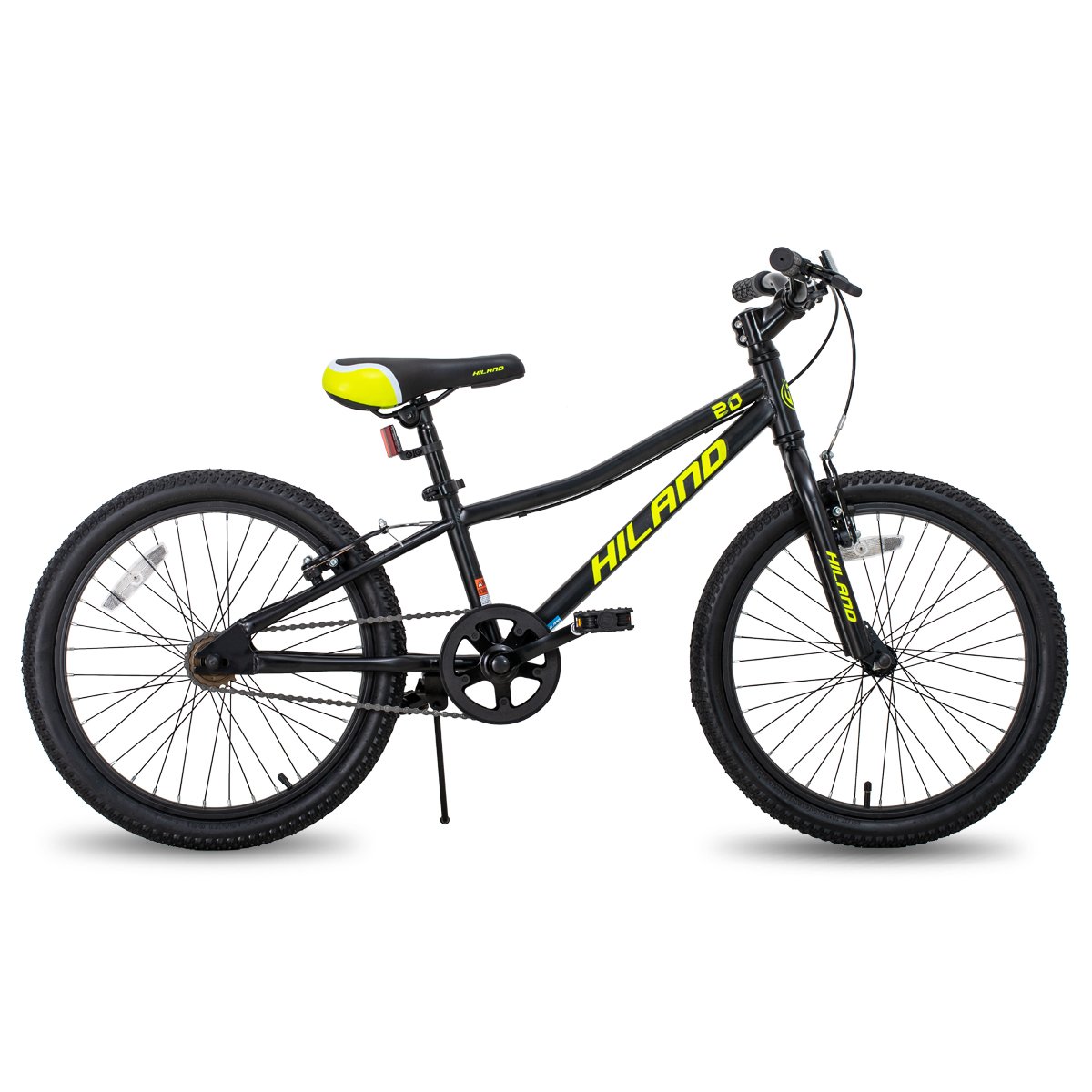 JOYKIE HILAND 20 inch mountain bike steel frame single speed gear children mountain bicycle cycle for kids teen with v brake