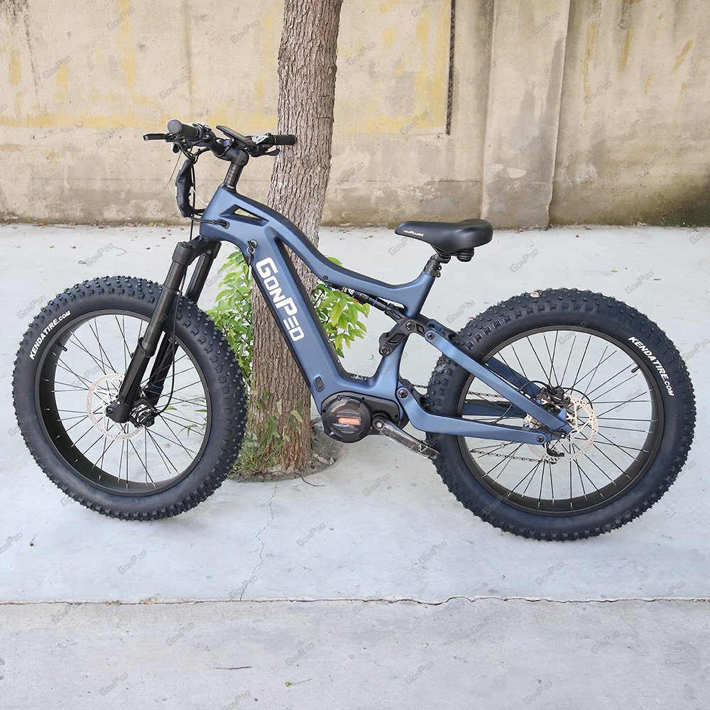 Gonped ebike 48v 1000w fat tire bafang g510 mid motor electric mountain bike 160nm torque sensor electric bike 1000w ebike