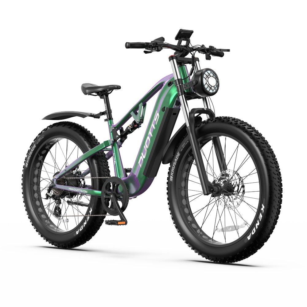DUOTTS E26 All-Terrain Electric Mountain Bike New European Stock 20AH 26*4.0 Fat Tire 48v Tube Battery Double Suspension Trail