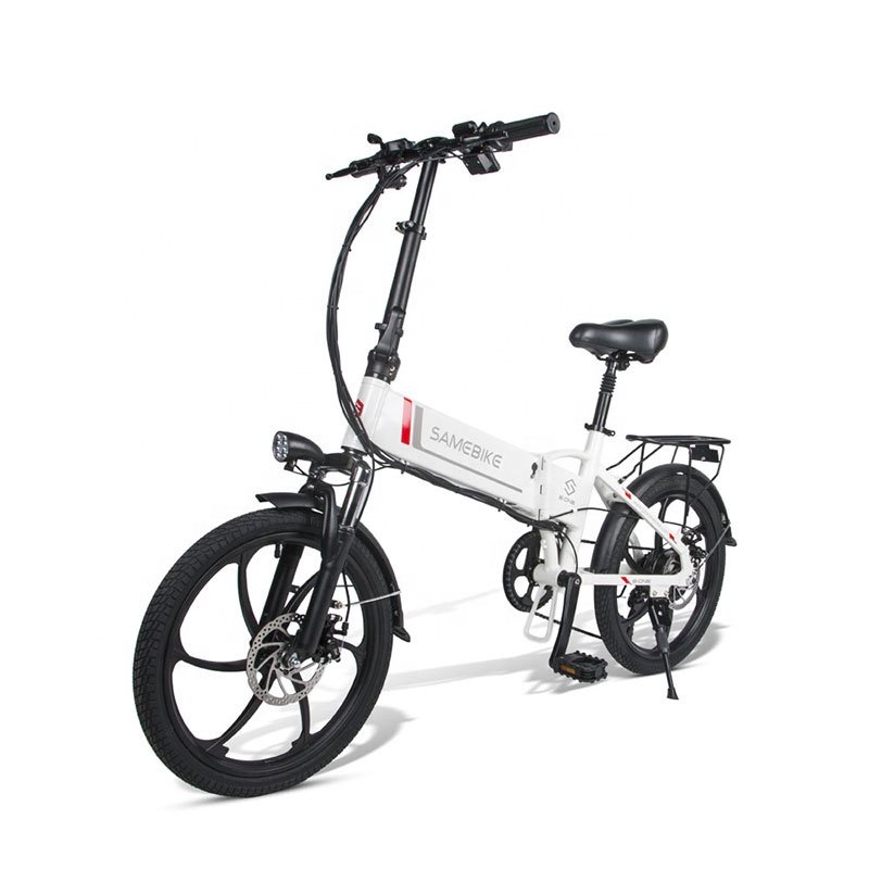 2024 RTS SAMEBIKE Factory supply folding ebike road e bike city electric fat wheel bike 350w with anti-theft alarm