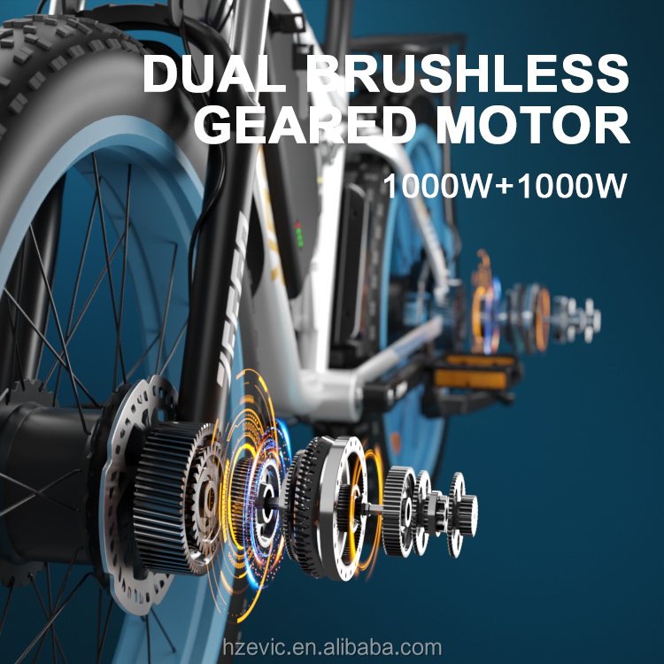 Zeegr 26 Inch 48V 2000W Fat Tire Snow E-Bike Electric City Bike Electric Dirt Bike Bicycle