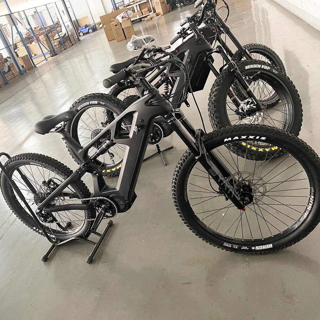 Bafang M620 1000w full suspension enduro frame electric mountain bicycle bike carbon ebike with mid motor