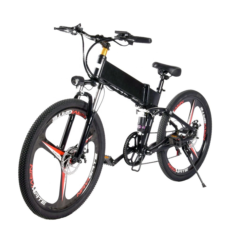 26 inch folding electric bicycles 36V/48V 250-500W fat tire beach snow electric bicycles can be customized in the US warehouse