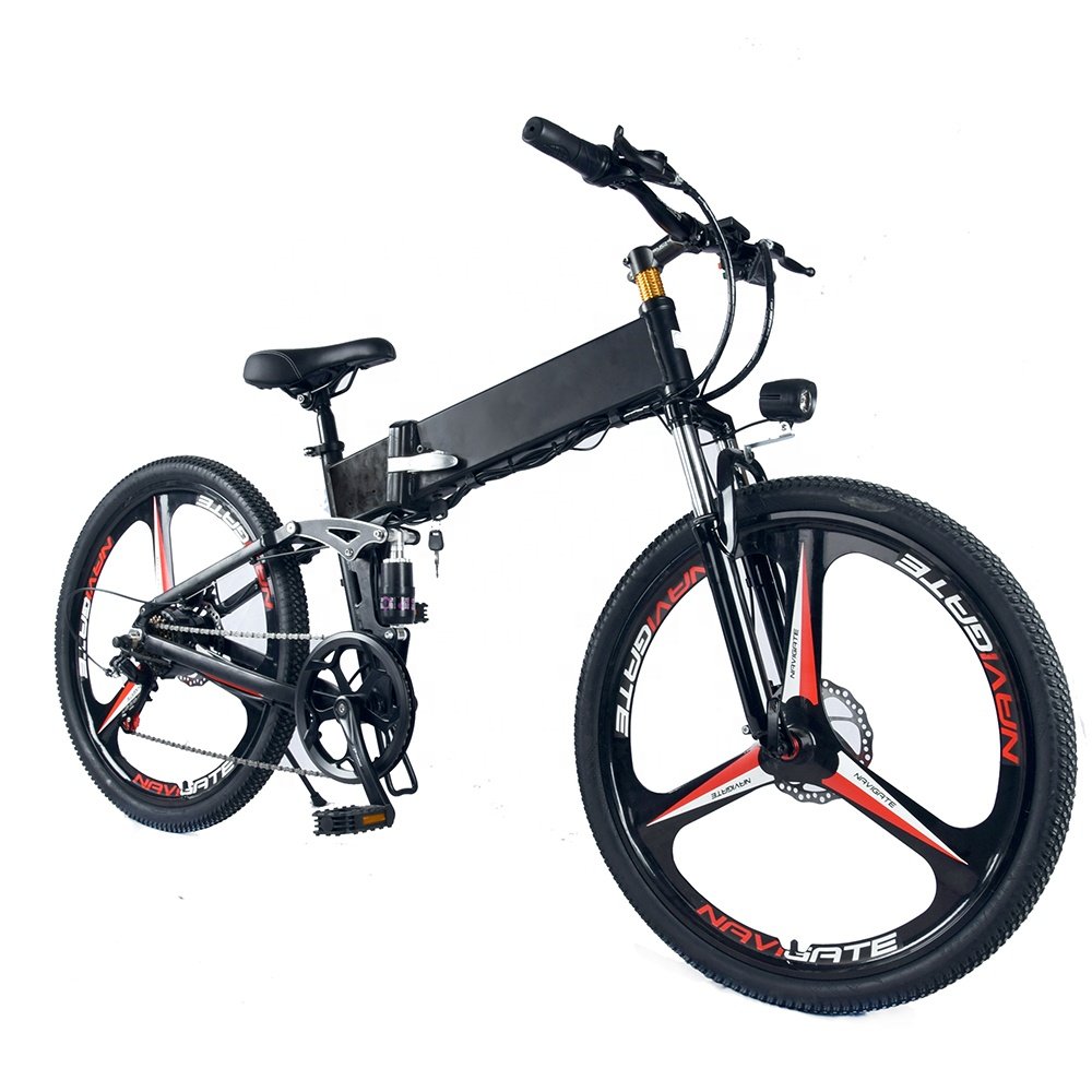 26 inch folding electric bicycles 36V/48V 250-500W fat tire beach snow electric bicycles can be customized in the US warehouse