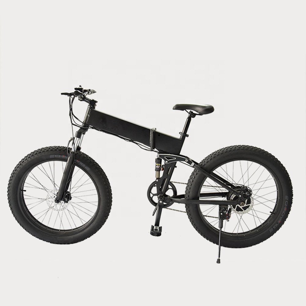 26 inch folding electric bicycles 36V/48V 250-500W fat tire beach snow electric bicycles can be customized in the US warehouse