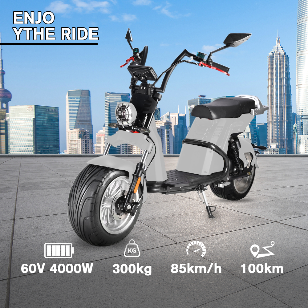 Popular New Model Off Road 3000W 60V 40AH Harleyment Style Motorcycle Fast Citycoco Electric Scooters For Sale