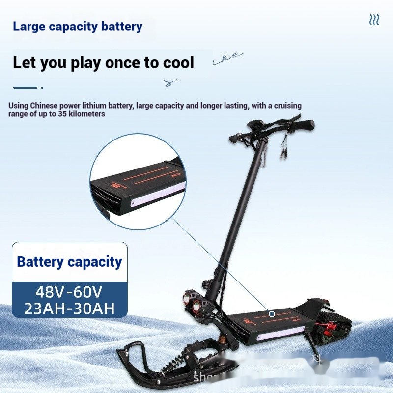 2024 Electric 48V 20ah 30ah Snowboard Scooter Unisex Bluetooth Two-Wheel Scooter with 35km Range Per Charge
