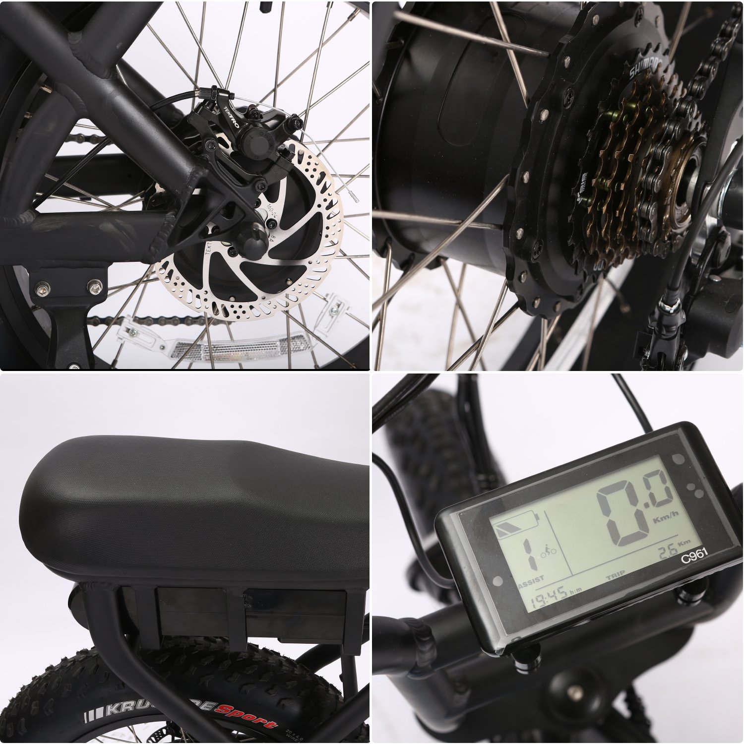 2024 New 750W Electric Fat Tire Bike 20Inch Road Electric Bicycle 18Ah Electric Mountain Bike Hybrid City Electric Dirt Bike